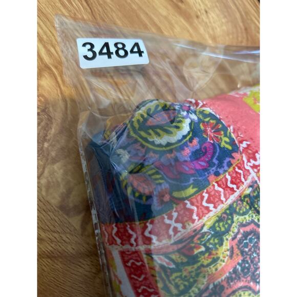 Jones New York Women Top‎ Patchwork Boho Blouse Multicolor Rayon Flowy Travel - Picture 9 of 9